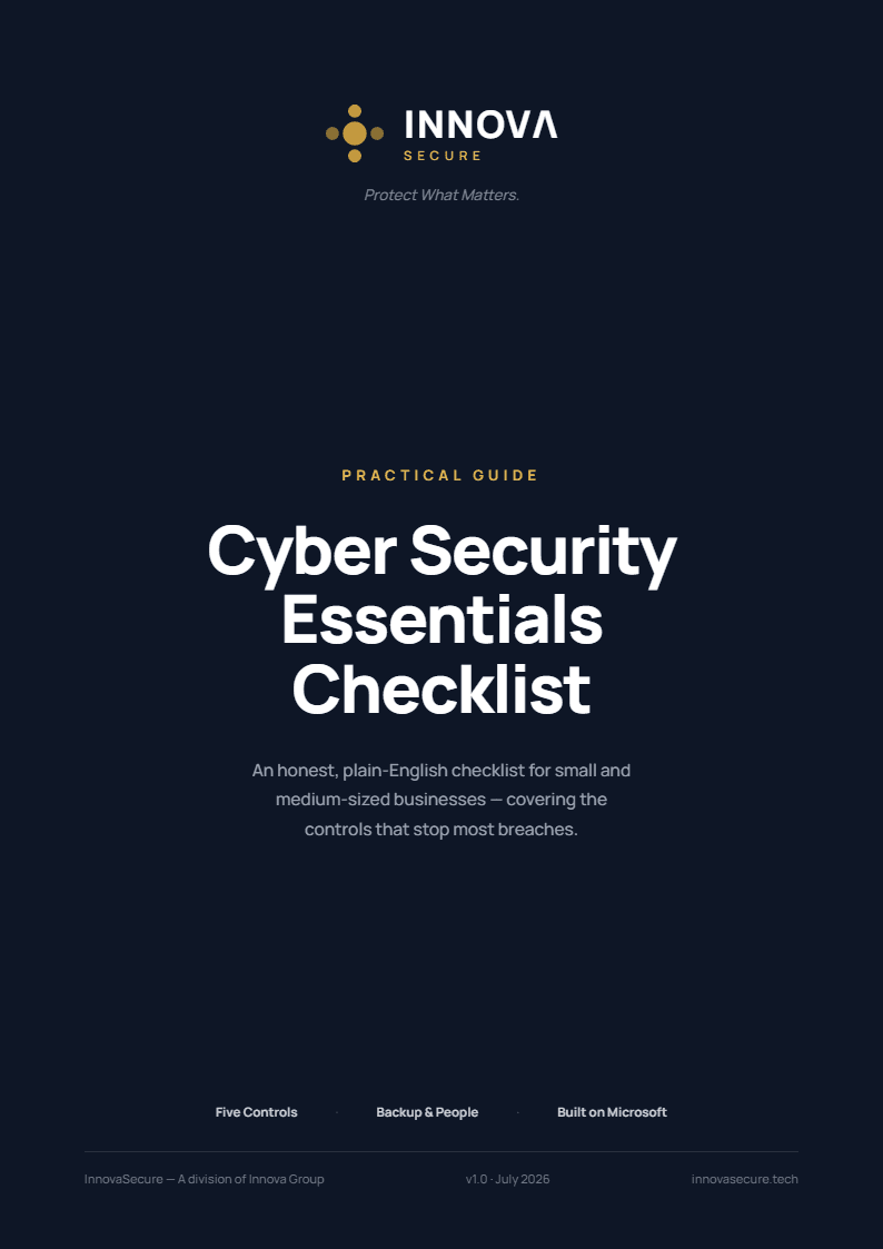 Cyber Security Essentials Checklist — cover