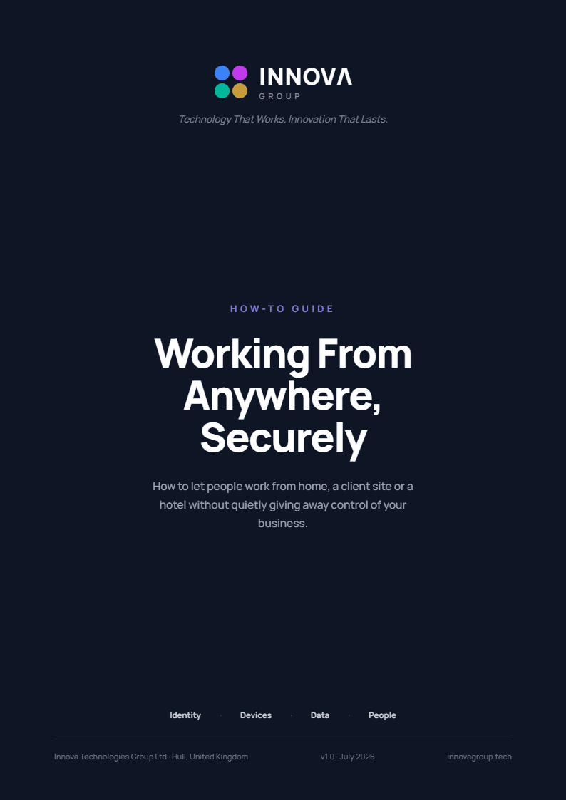 Working From Anywhere, Securely — cover